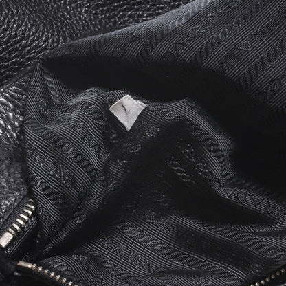 Prada Vitello Daino Shoulder Bag Black 7 of 9