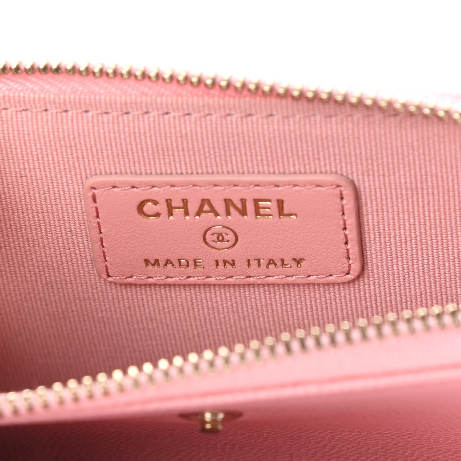 Chanel Caviar Quilted Compact Zipped Wallet Pink 7 of 9