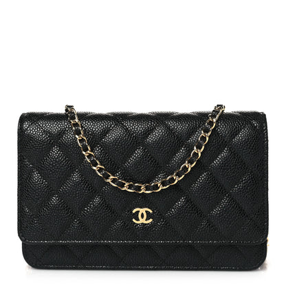 Chanel Caviar Quilted Wallet on Chain WOC Black 1 of 12