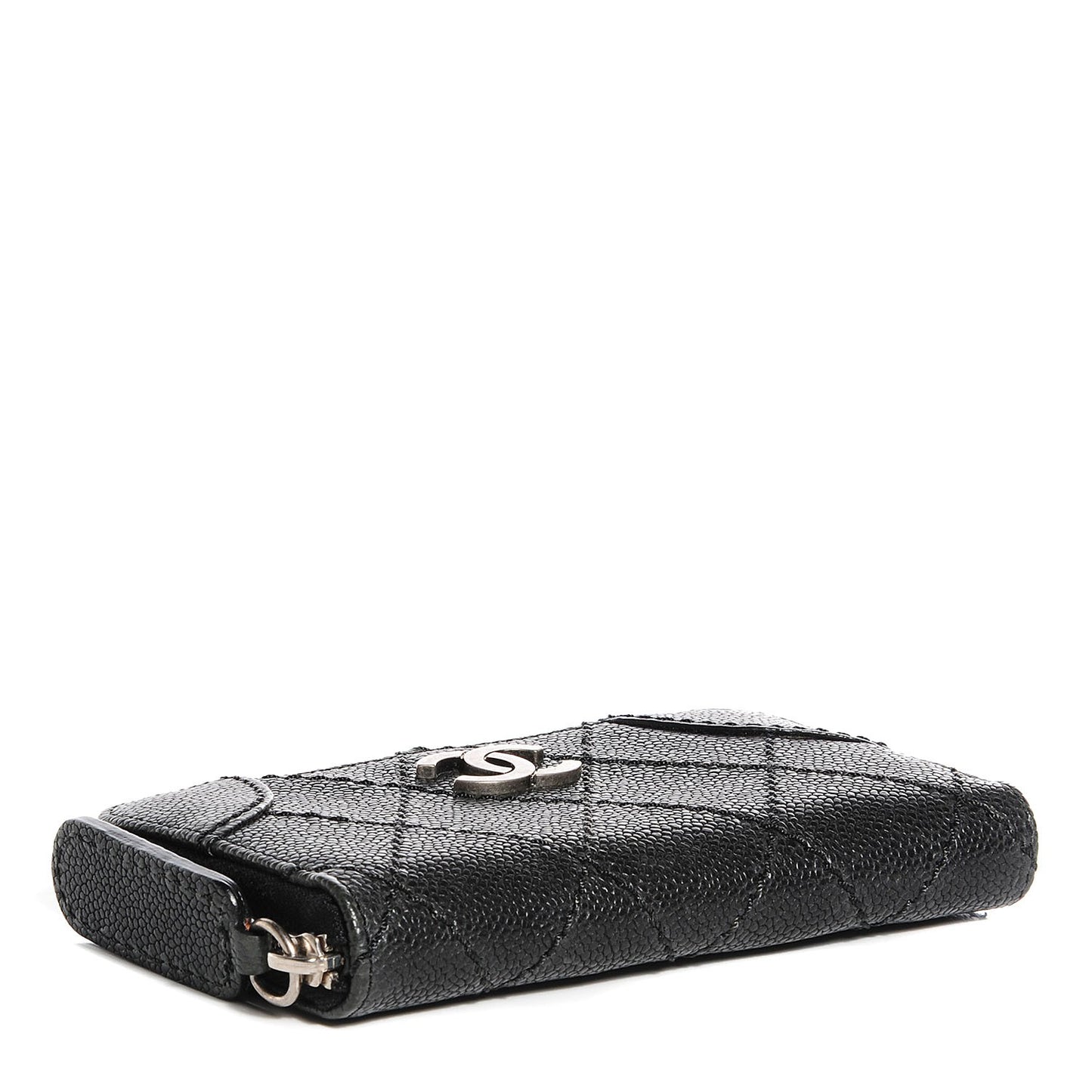 Caviar Outdoor Ligne Zip Coin Purse Wallet Black