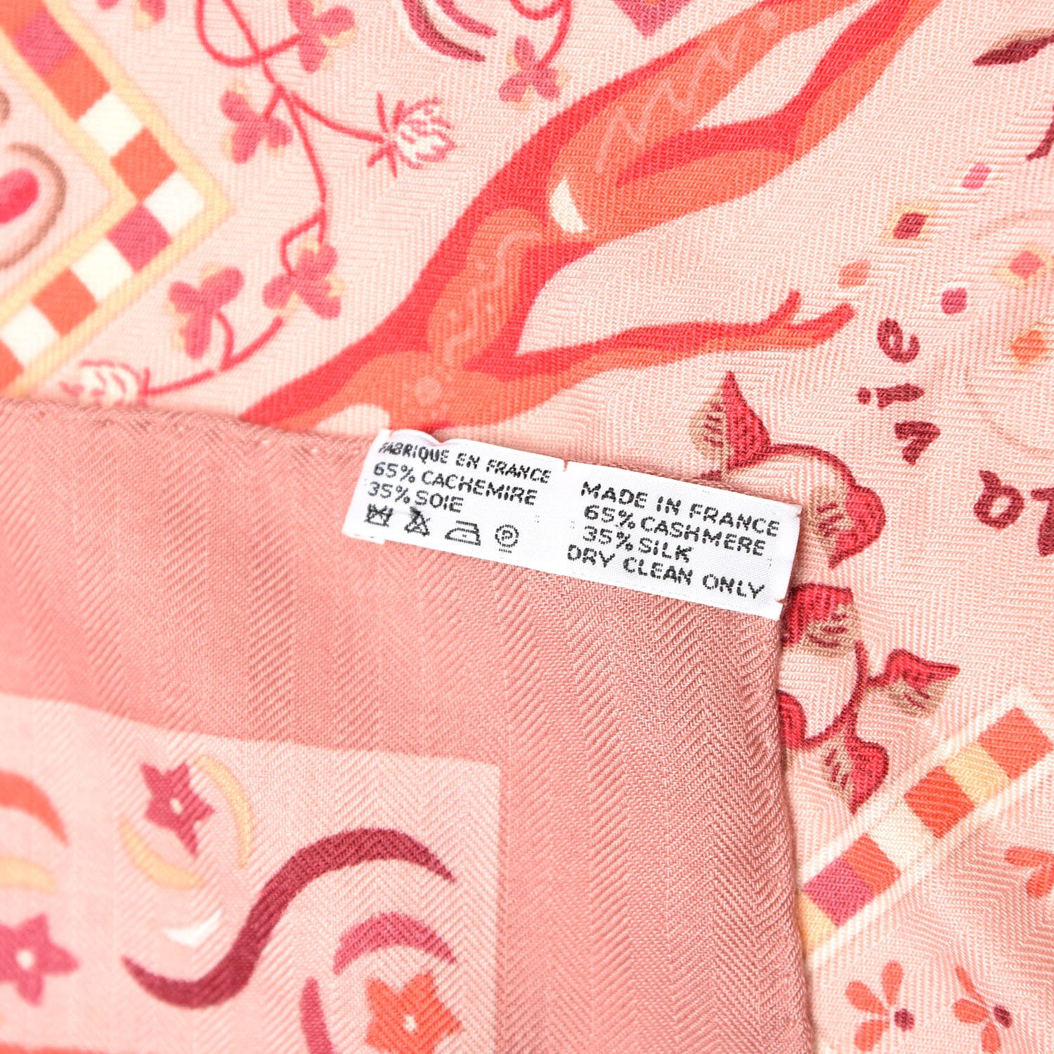 Hermes Cashmere Silk Forces de La Vie Scarf 90 6 of 6