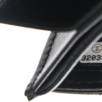 Chanel Lambskin Quilted Flap Card Holder With Cuff Black 10 of 12