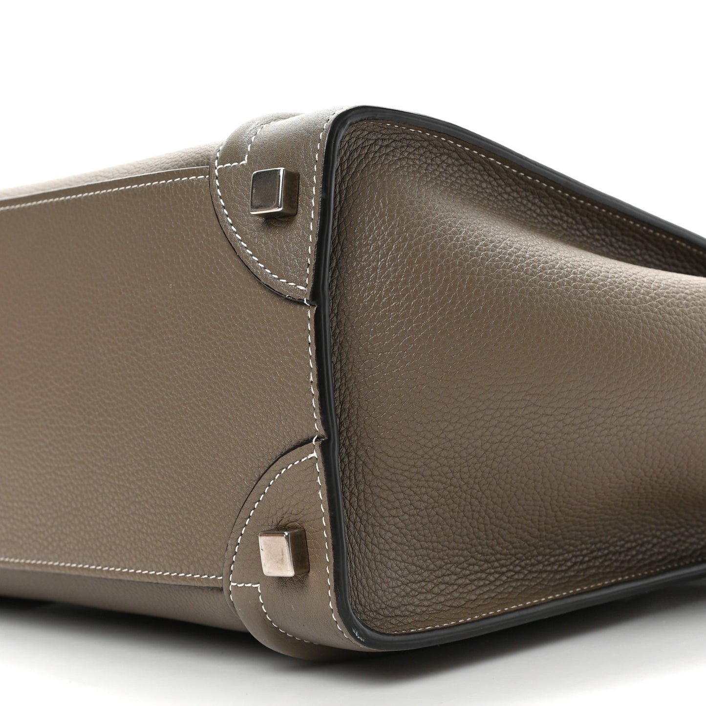 Drummed Calfskin Micro Luggage Souris