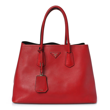 Prada City Calf Double Bag Fuoco Black 1 of 11