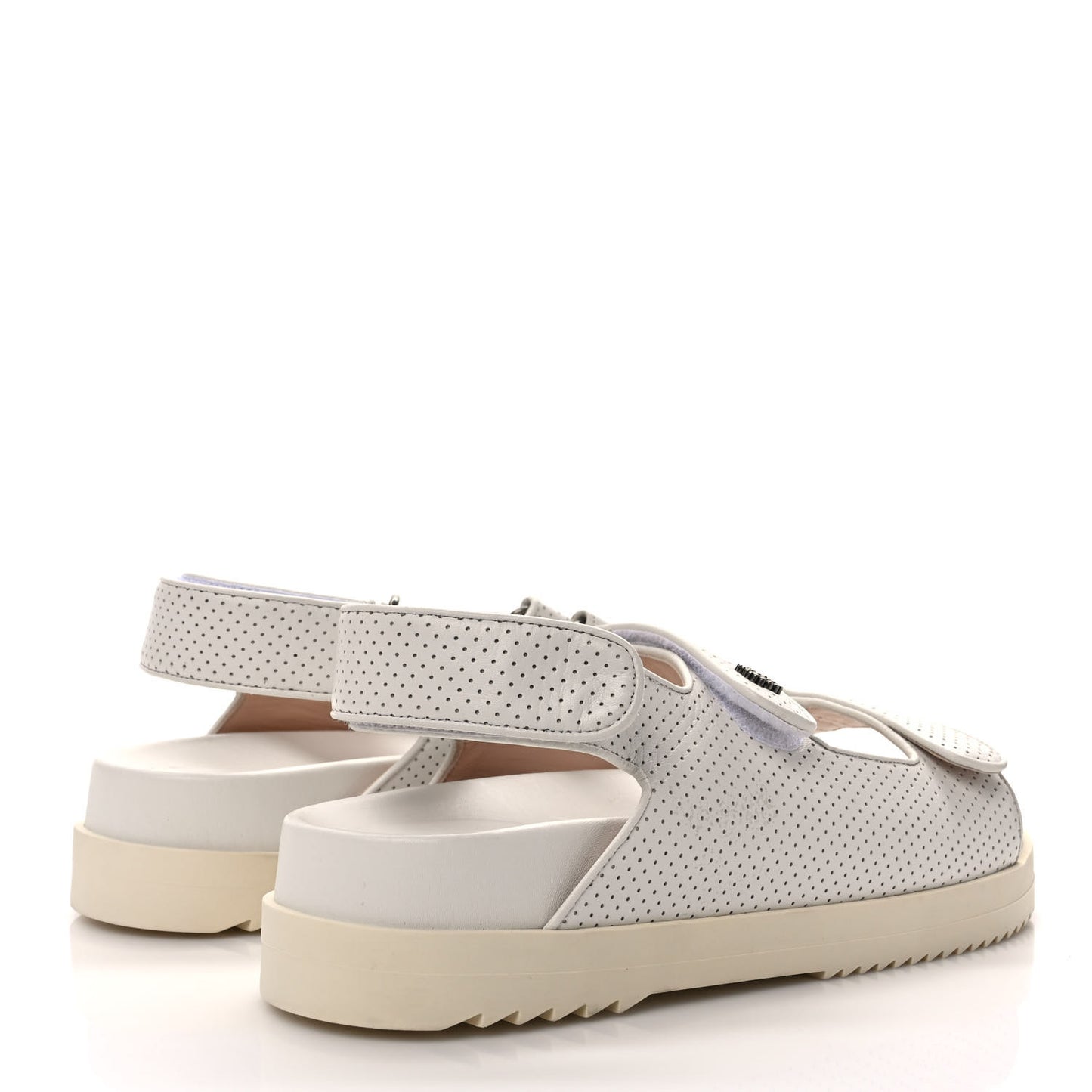 Malaga Kid Mini Double G Perforated Womens Dad Sandals 39 Great White
