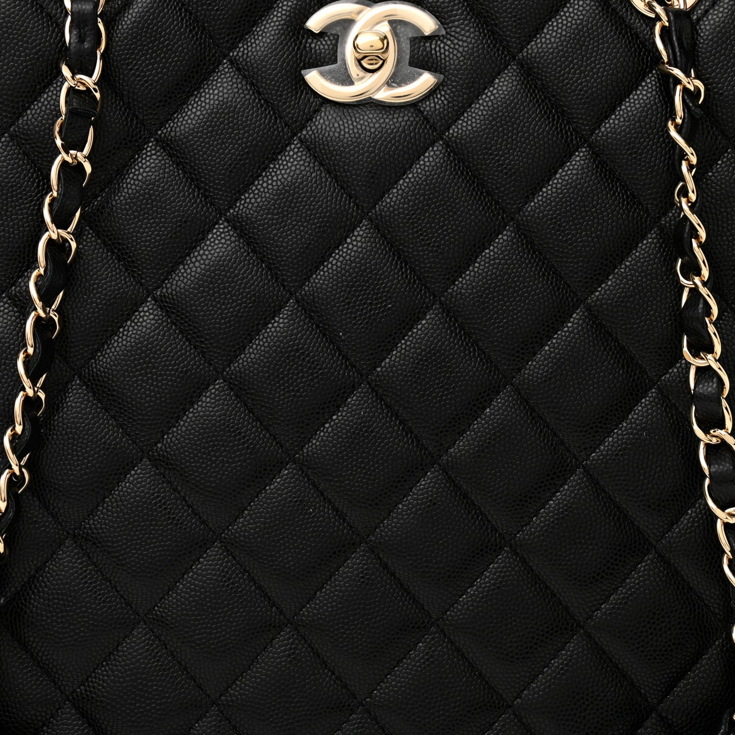Chanel Caviar Quilted Large Shopping Tote Black 14 of 21