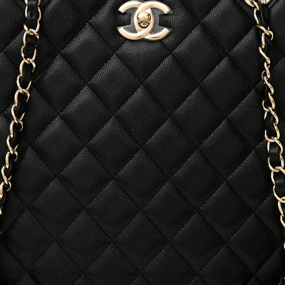 Chanel Caviar Quilted Large Shopping Tote Black 14 of 21