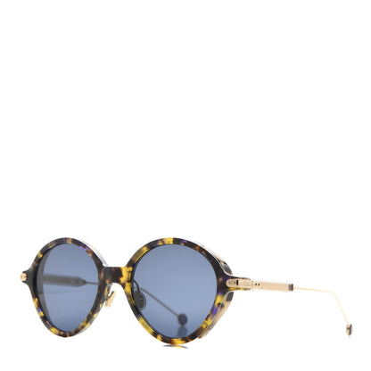 Christian Dior Acetate Leaf Print Umbrage Round Sunglasses Blue Foliage 1 of 7