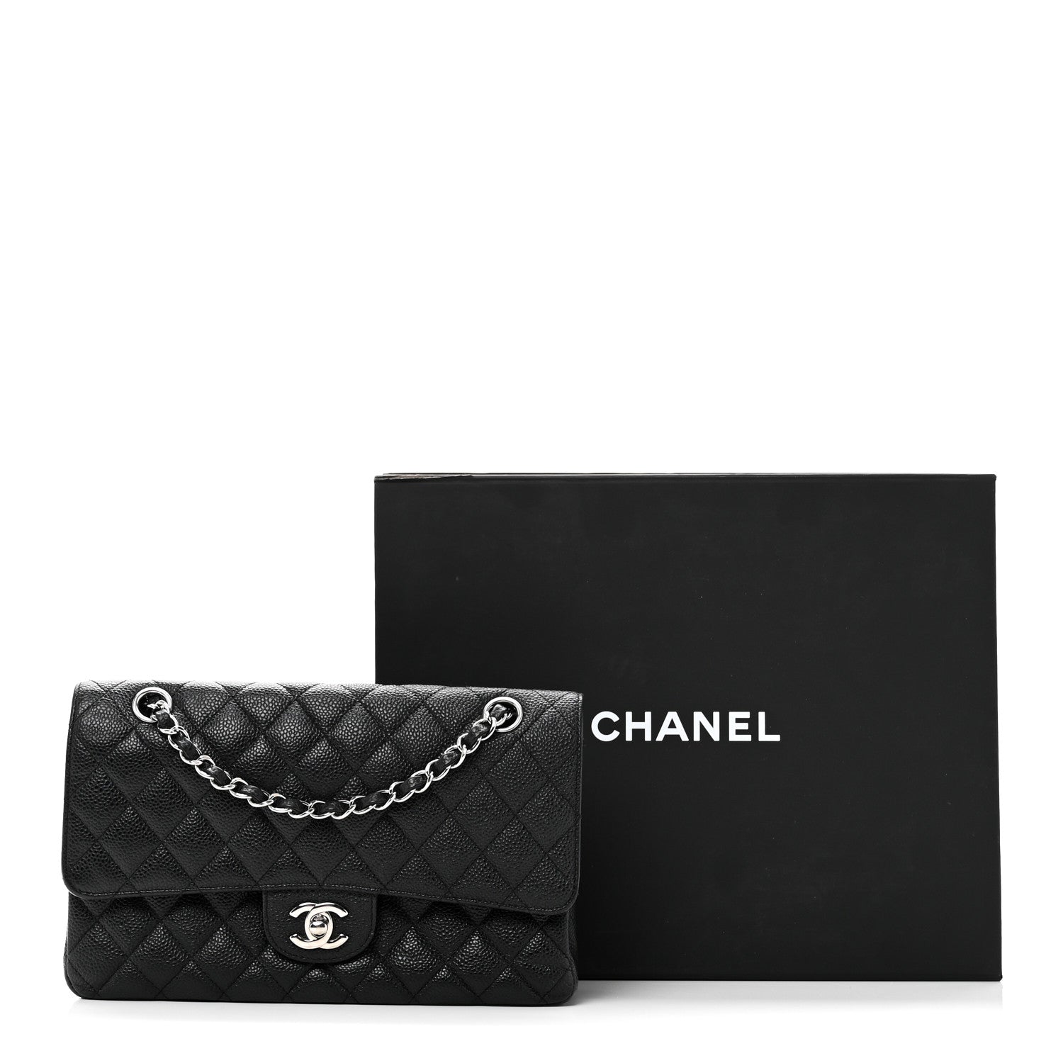 Chanel Caviar Quilted Medium Double Flap Black 11 of 11