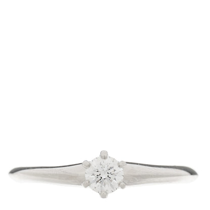 Tiffany Platinum Diamond .20ct Solitaire Engagement Ring 48 4.5 1 of 5