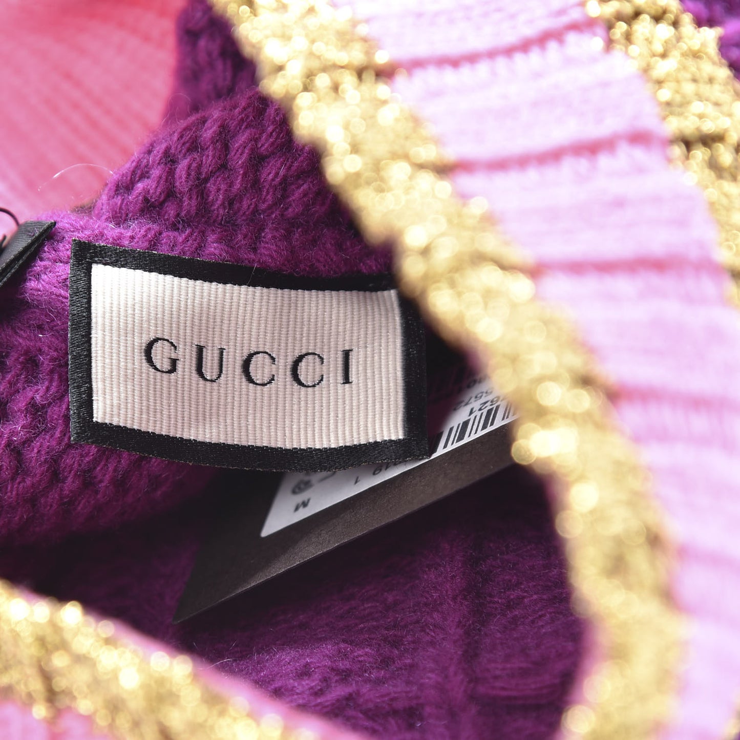 Wool Cashmere Polyamide Cable Knit Bonhate Beanie Hat M Magenta Pink