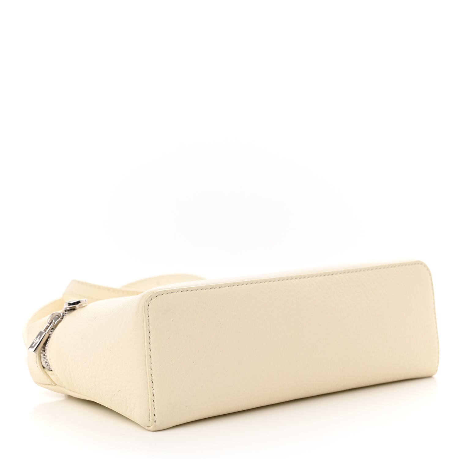 Loro Piana Grained Calfskin L19 Extra Pocket Pouch Whisper White 4 of 16