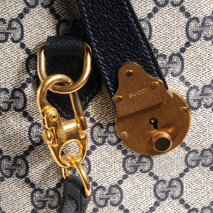 Gucci Monogram Vintage Web Duffle Bag Navy 8 of 8