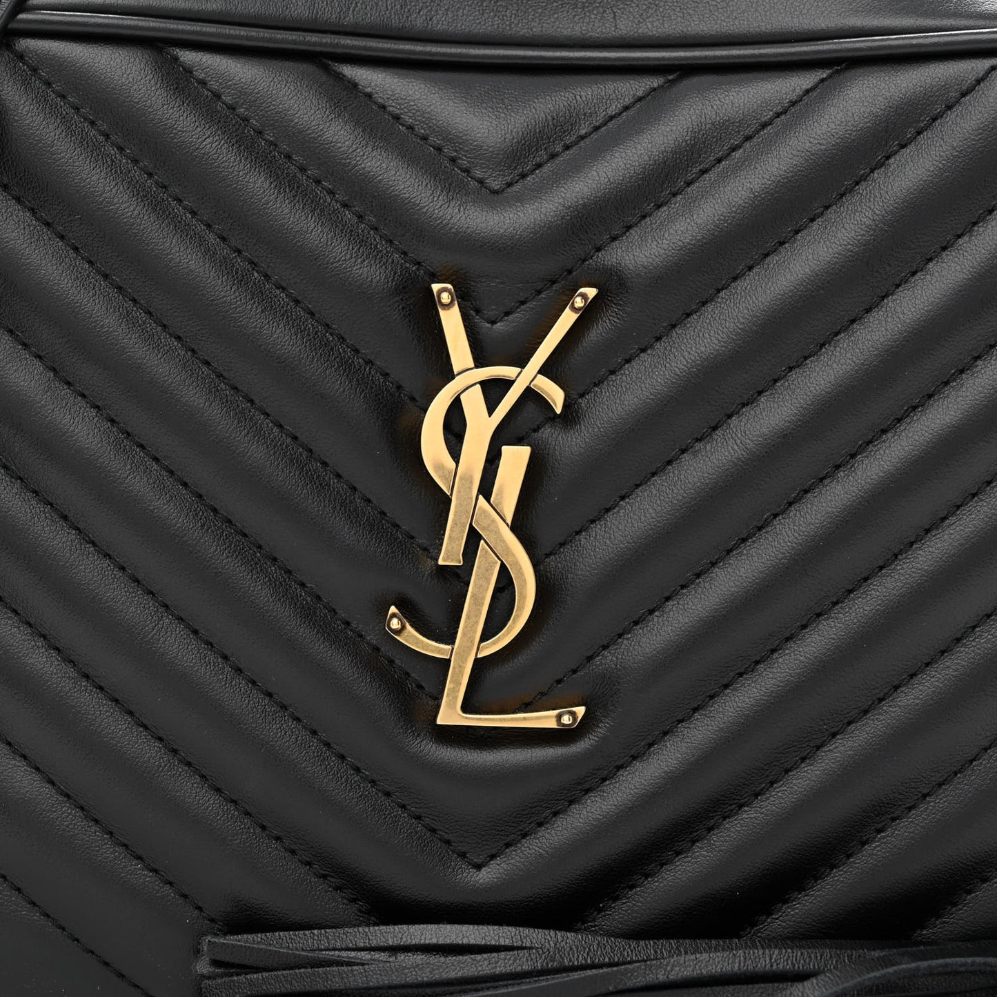 Calfskin Matelasse Monogram Lou Camera Bag Black