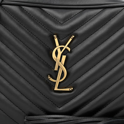 Saint Laurent Calfskin Matelasse Monogram Lou Camera Bag Black 8 of 11