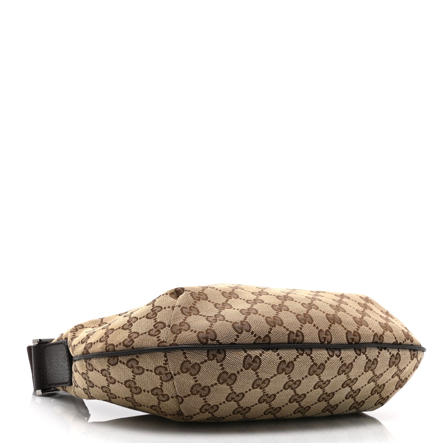 Gucci Monogram Medium Half Moon Hobo Dark Brown 4 of 11