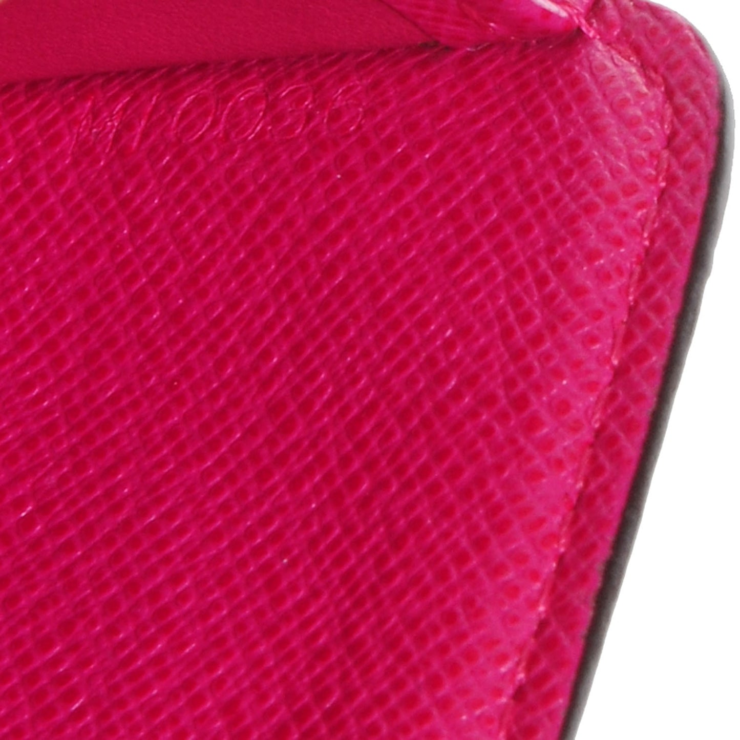 Monogram Perforated Compact Zipped Wallet Fuchsia