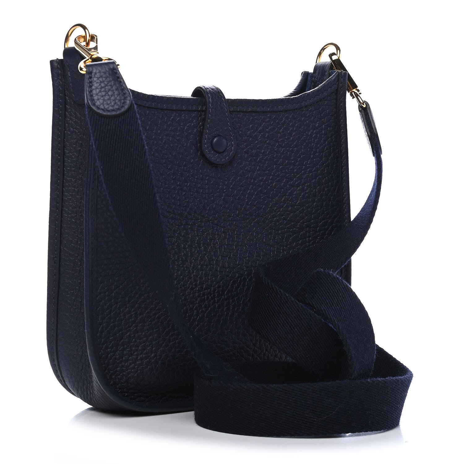Hermes Taurillon Clemence Amazone Evelyne TPM Bleu Nuit Bleu Indigo 3 of 9
