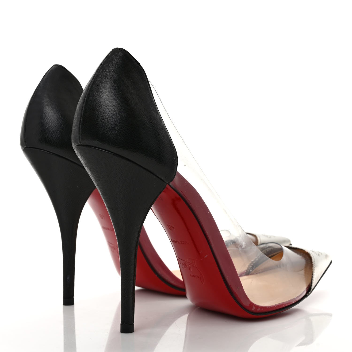 Christian Louboutin Kid PVC Djalouzi 100 Pumps 40 Black 4 of 7