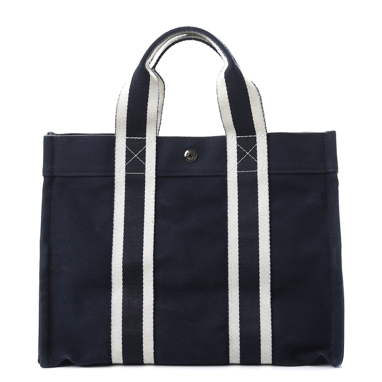 Hermes Canvas Fourre Tout PM Navy 1 of 20