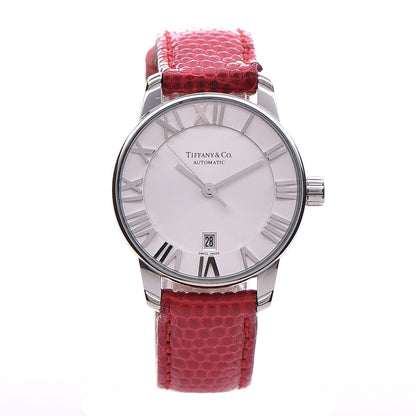 Tiffany Stainless Steel Lizzard 37mm Atlas 3-Hand Automatic Watch 1 of 9