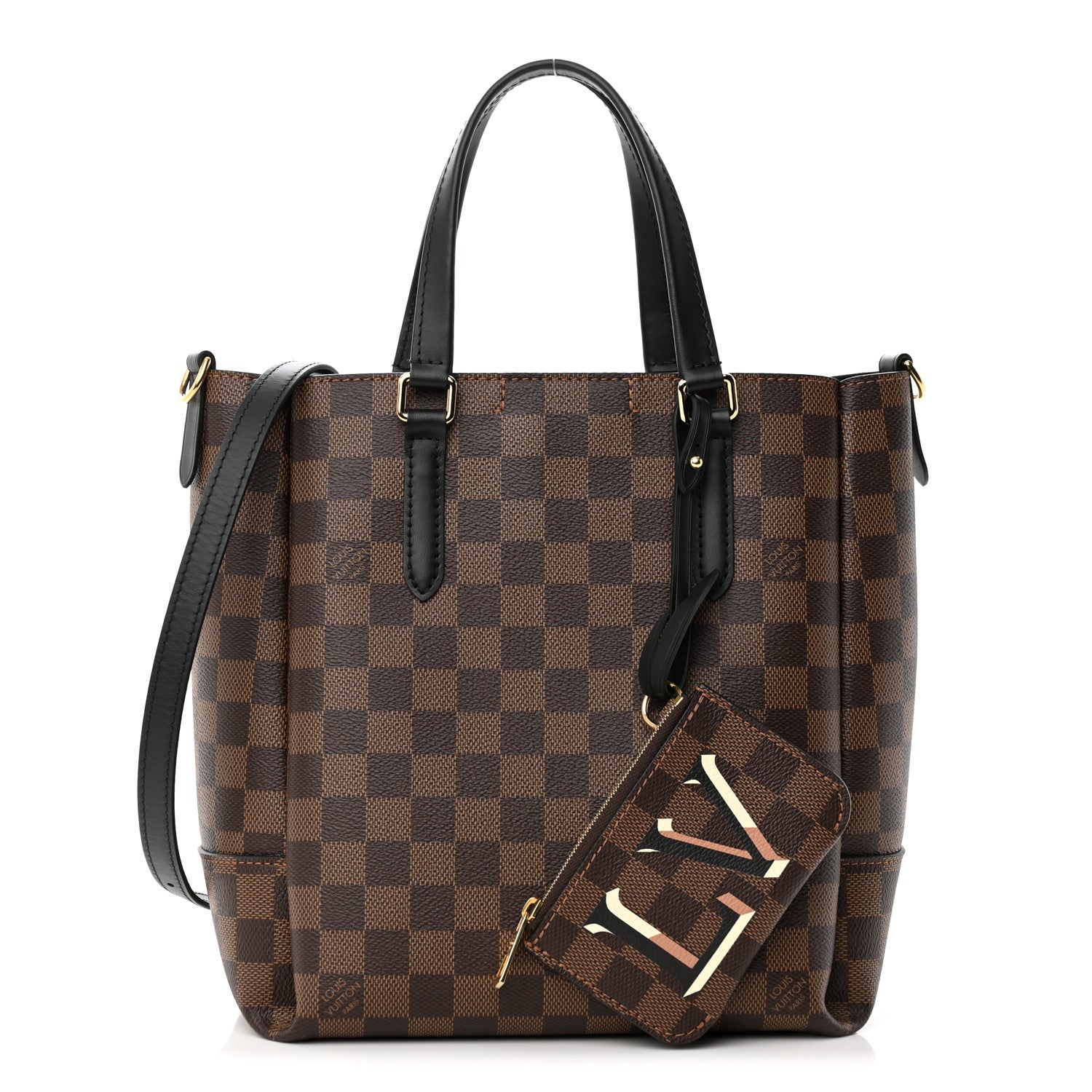 Louis Vuitton Damier Ebene Belmont PM Black 1 of 9