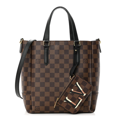 Louis Vuitton Damier Ebene Belmont PM Black 1 of 9