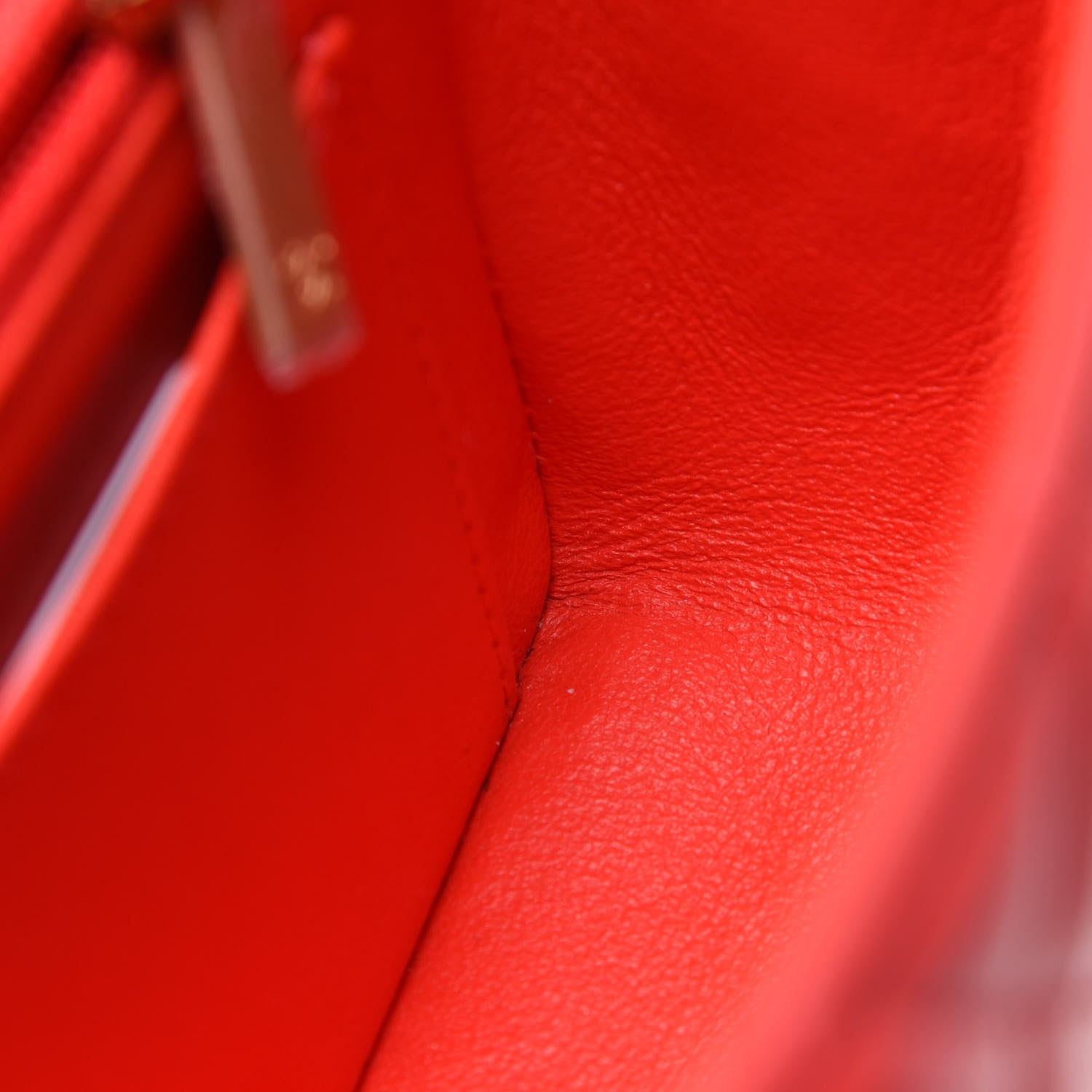 Chanel Lambskin Quilted Mini Rectangular Flap Red 12 of 13