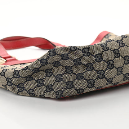 Gucci Monogram Small AbbeyTote Navy Red 5 of 9
