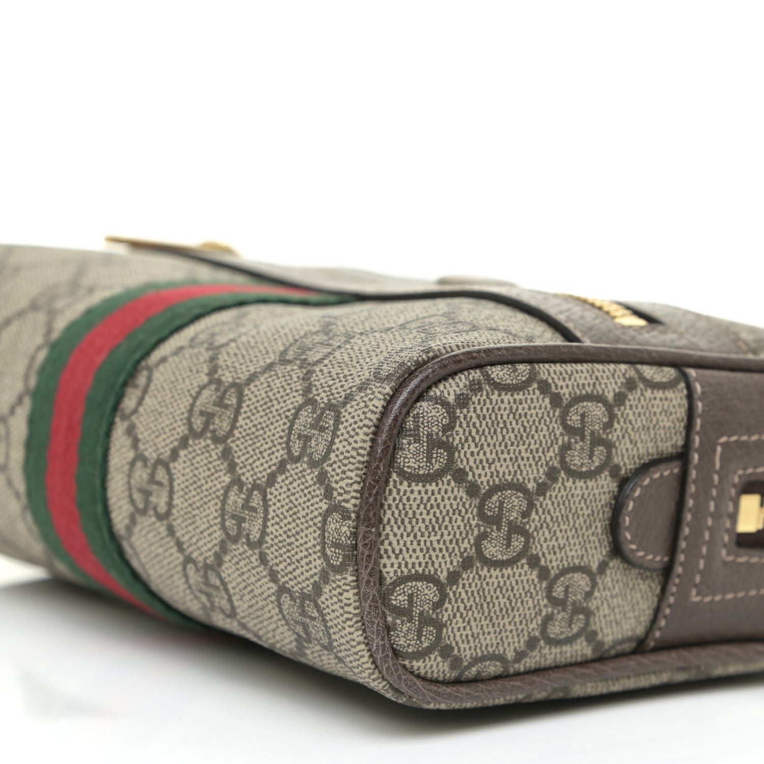 Gucci GG Supreme Monogram Web Small Ophidia Belt Bag 95 38 Dark Brown 8 of 12