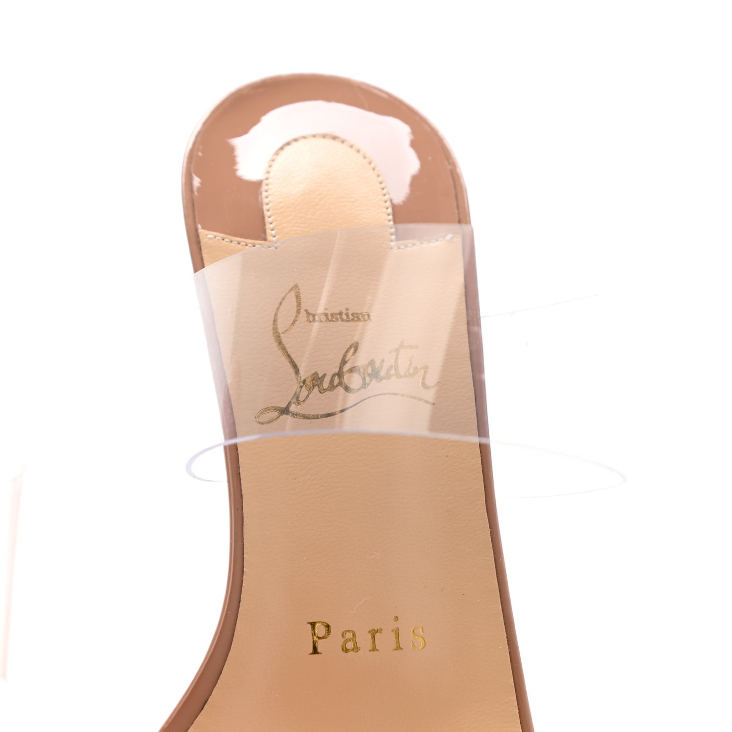 Patent PVC Just Nothing 85 Slide Sandals 37.5 Nude