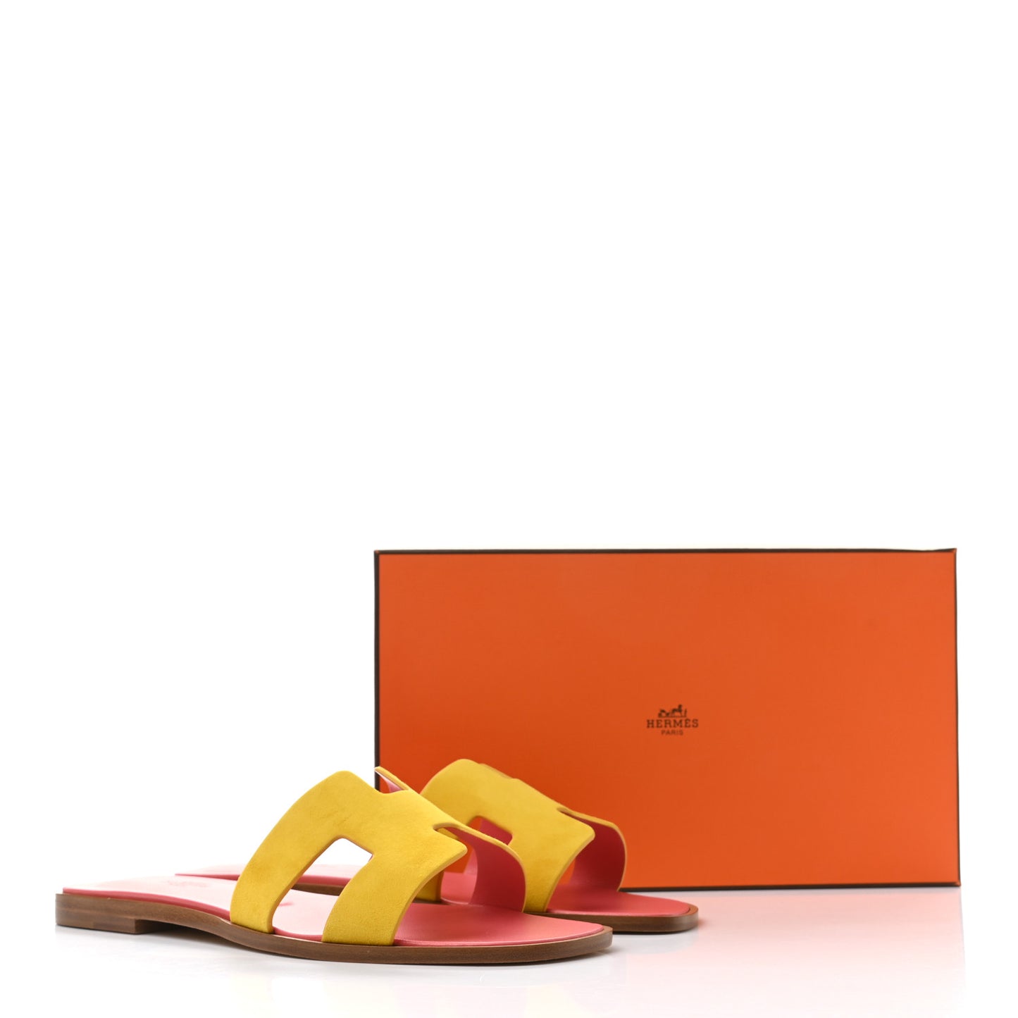 Suede Goatskin Oran Sandals 39.5 Jaune Sable