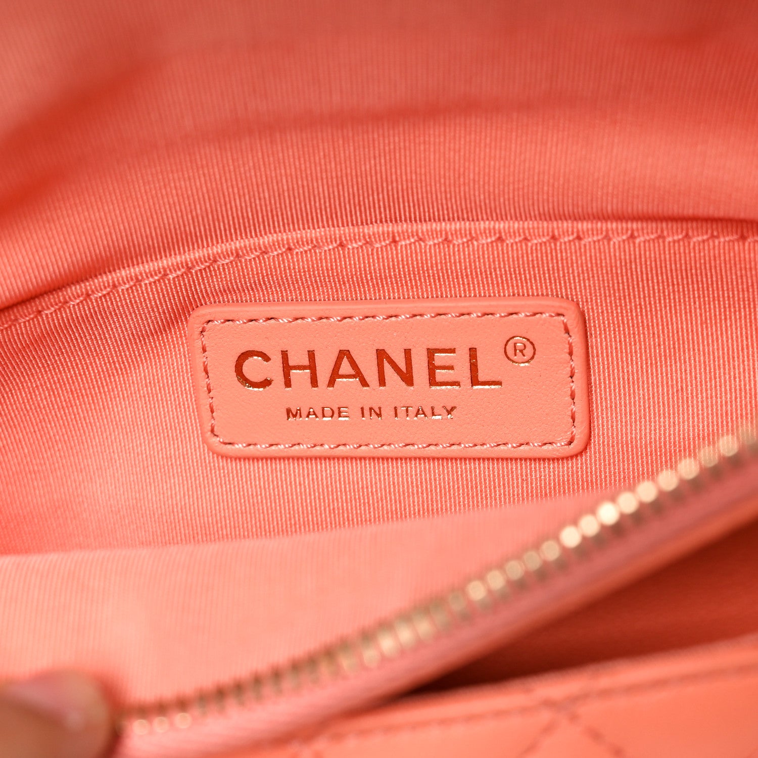 Chanel Lambskin Quilted Bi Waist Bag Fanny Pack Orange 11 of 19