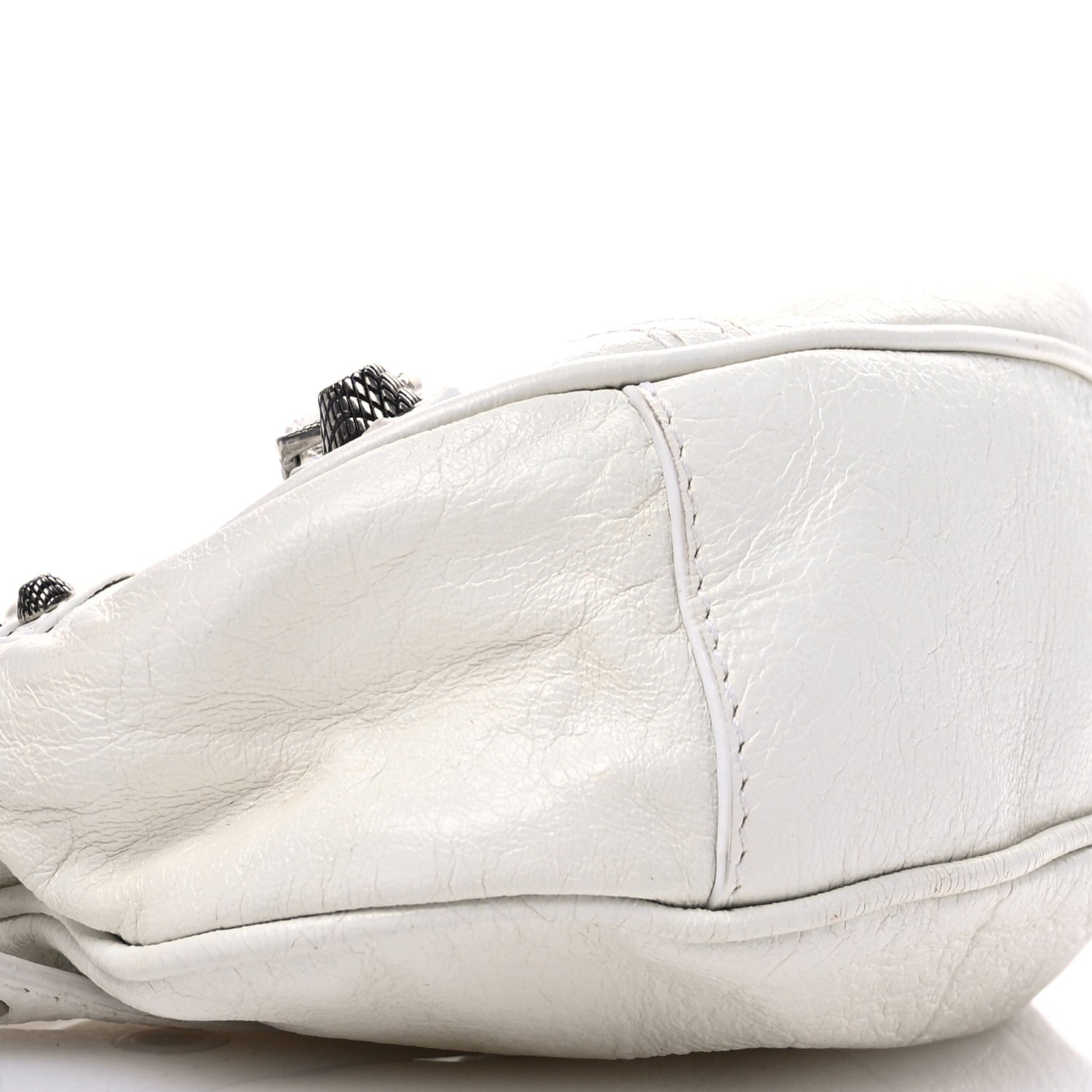 Balenciaga Agneau Arena Le Cagole Shoulder Bag XS Optic White 9 of 15