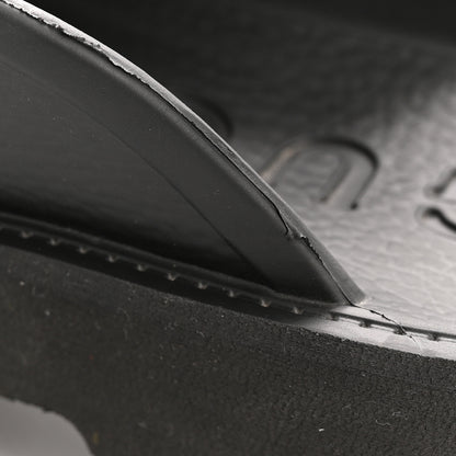 Gucci Rubber GG Monogram Perforated Elea Platform 55mm Lug Sole Sandals 36 Black 10 of 13