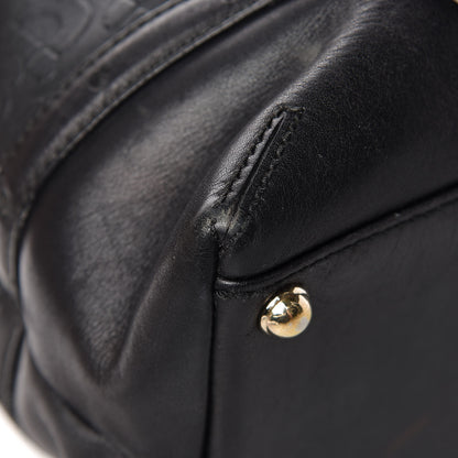 Gucci Calfskin Horsebit Embossed Large Glam Shoulder Bag Black 9 of 24