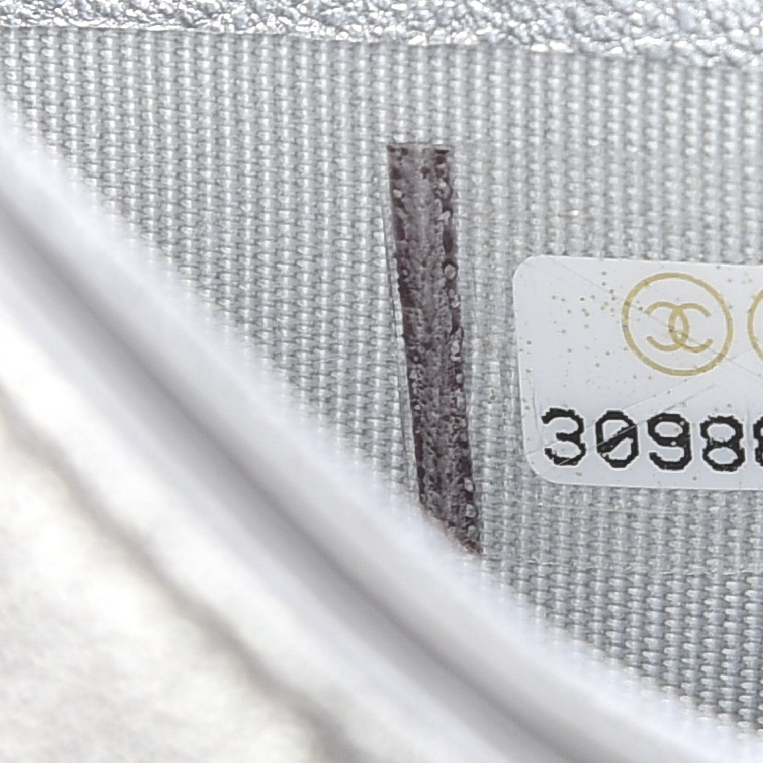 Chanel Metallic Lambskin Quilted Card Holder Silver 10 of 11