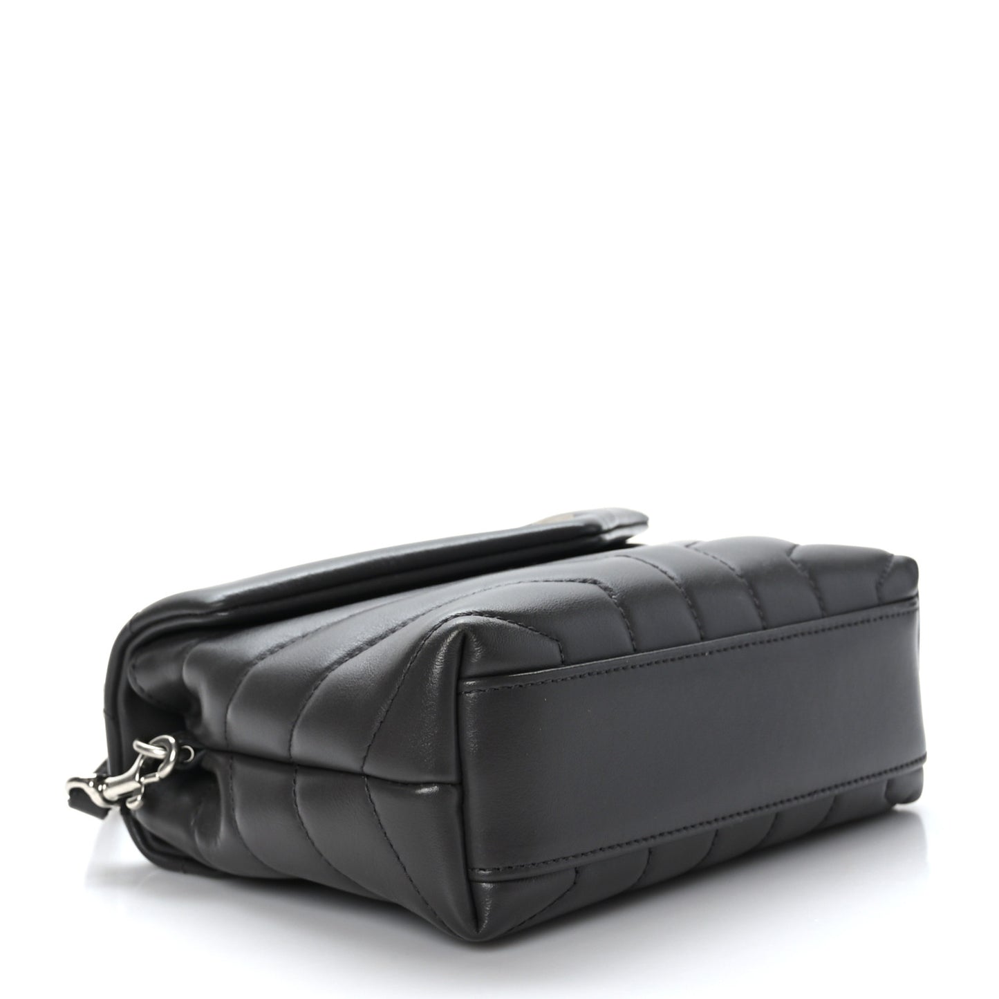 Calfskin Y Quilted Monogram Toy Loulou Crossbody Bag Asphalt