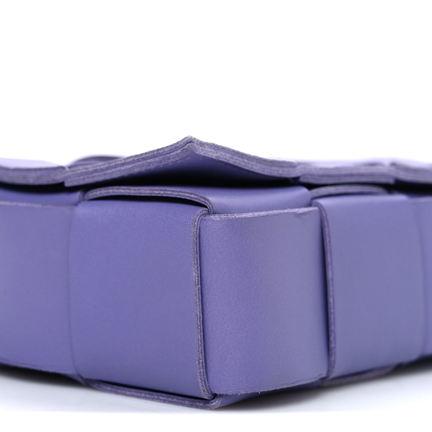 Lambskin Maxi Intreccio Cassette Crossbody Bag Wisteria