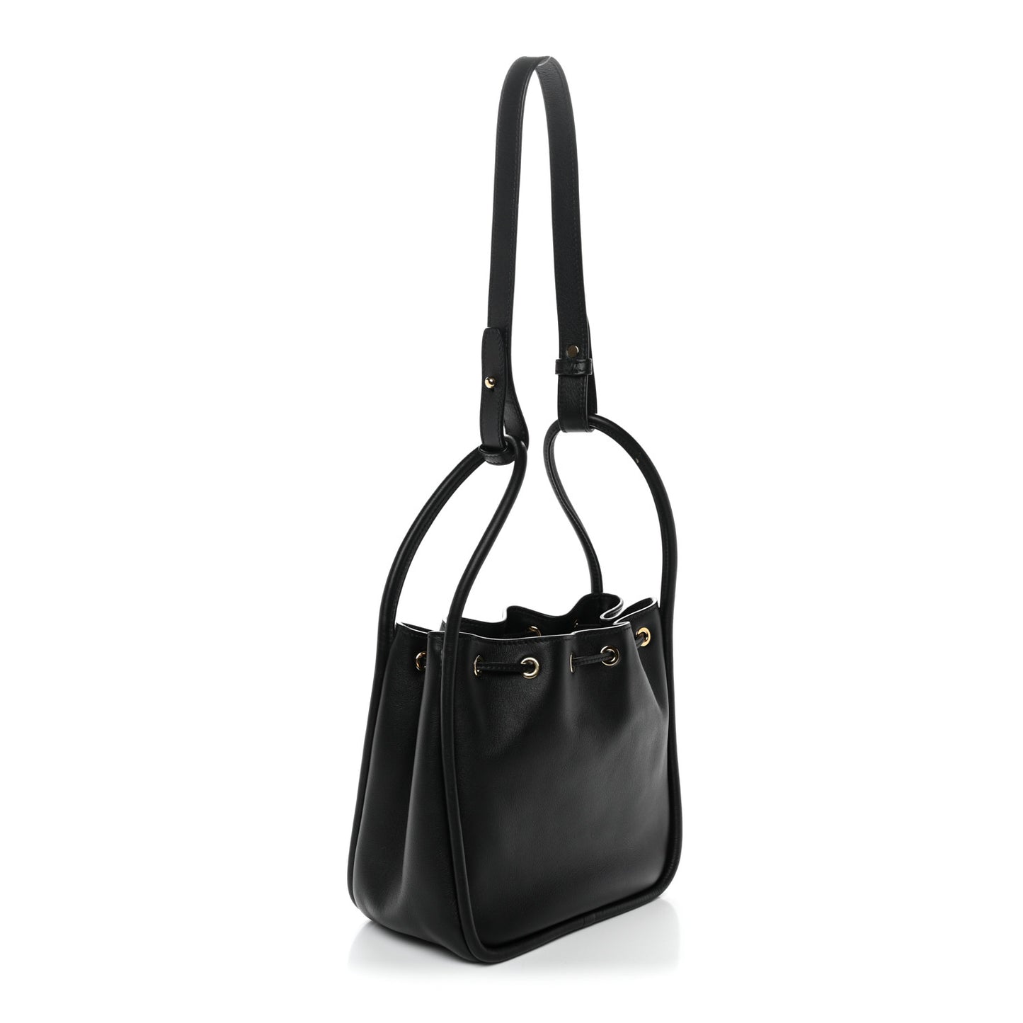 Soft Calfskin Mini Darling Bucket Bag Black