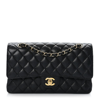 Chanel Caviar Quilted Medium Double Flap Black 1 of 9
