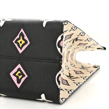 Louis Vuitton Monogram Giant Wild At Heart Onthego GM Black 9 of 9