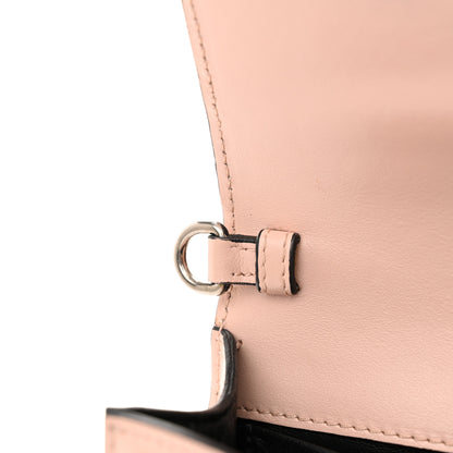 Prada Spazzolato Soft Calf Cahier Chain Wristlet Clutch Pesca 13 of 15