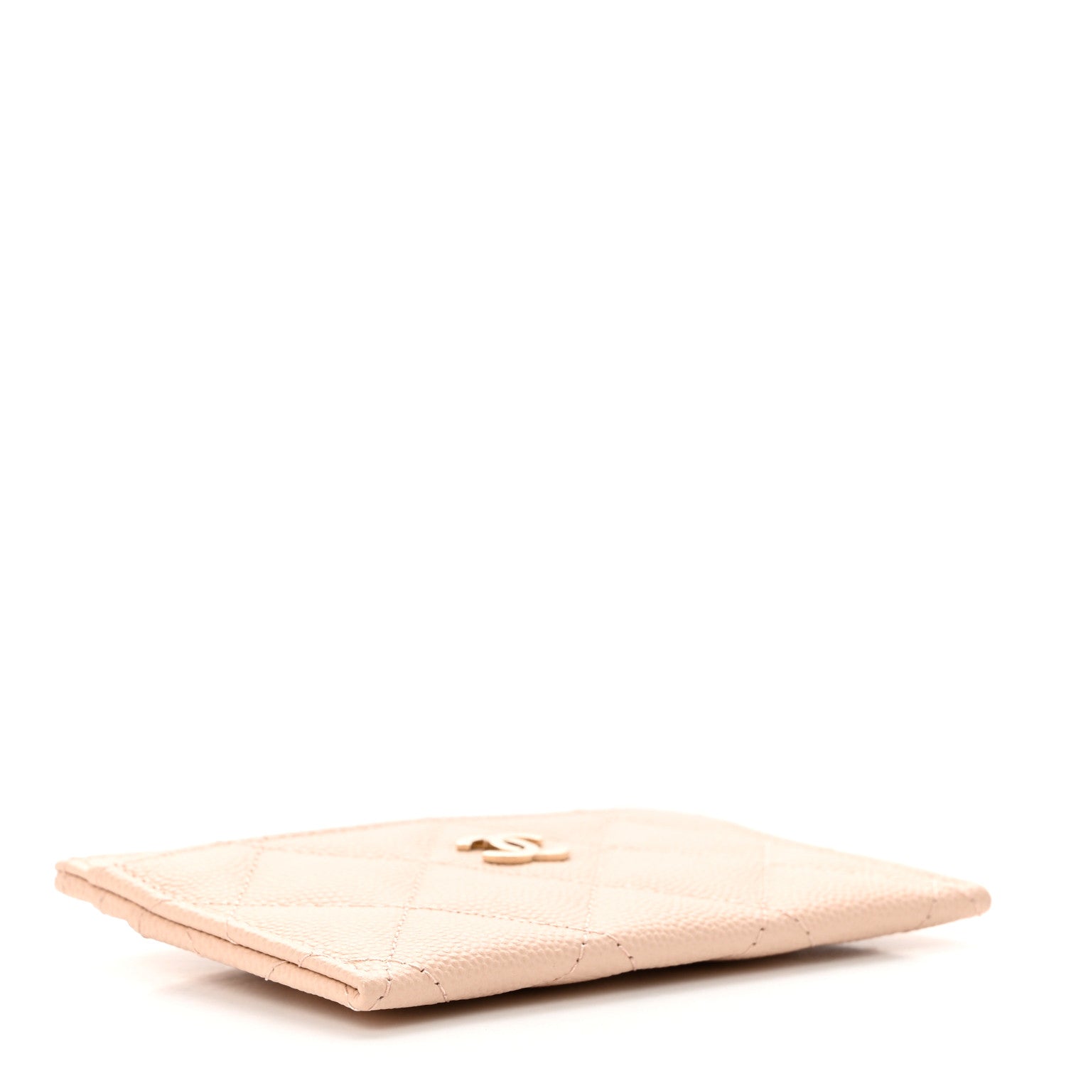 Chanel Caviar Quilted Card Holder Light Beige 4 of 9