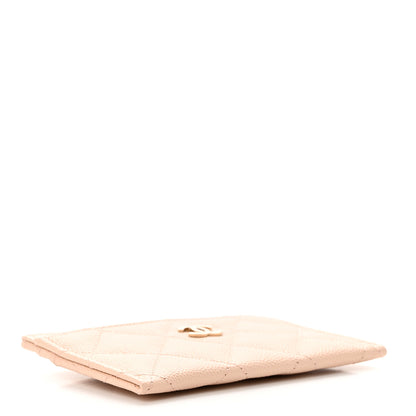 Chanel Caviar Quilted Card Holder Light Beige 4 of 9