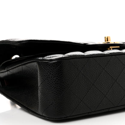 Chanel Caviar Quilted Medium Double Flap Black 9 of 11