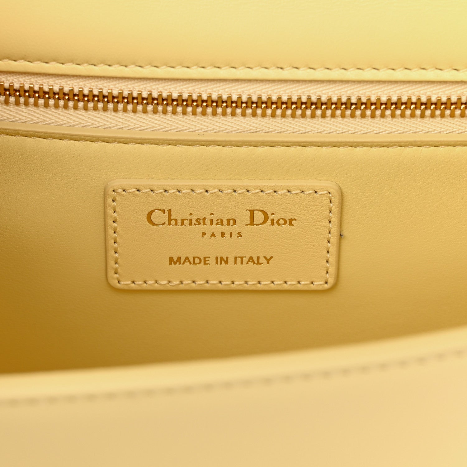 Christian Dior Calfskin 30 Montaigne Flap Bag Yellow 6 of 9