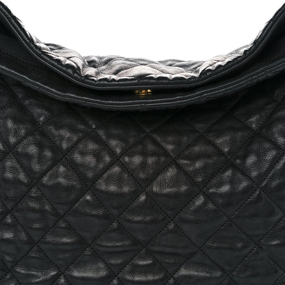 Chanel Calfskin Quilted Large Chain Me Hobo Black 8 of 12