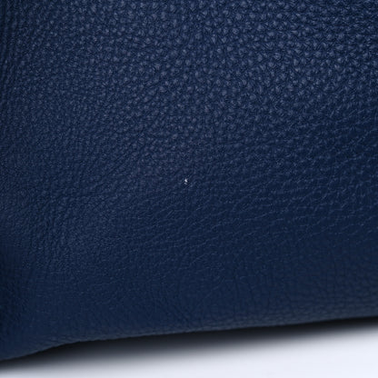 Gucci Soft Calfskin Medium Jackie Top Handle Bag Classic Blue Marine 15 of 18