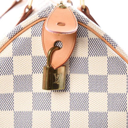 Louis Vuitton Damier Azur Speedy 30 7 of 10
